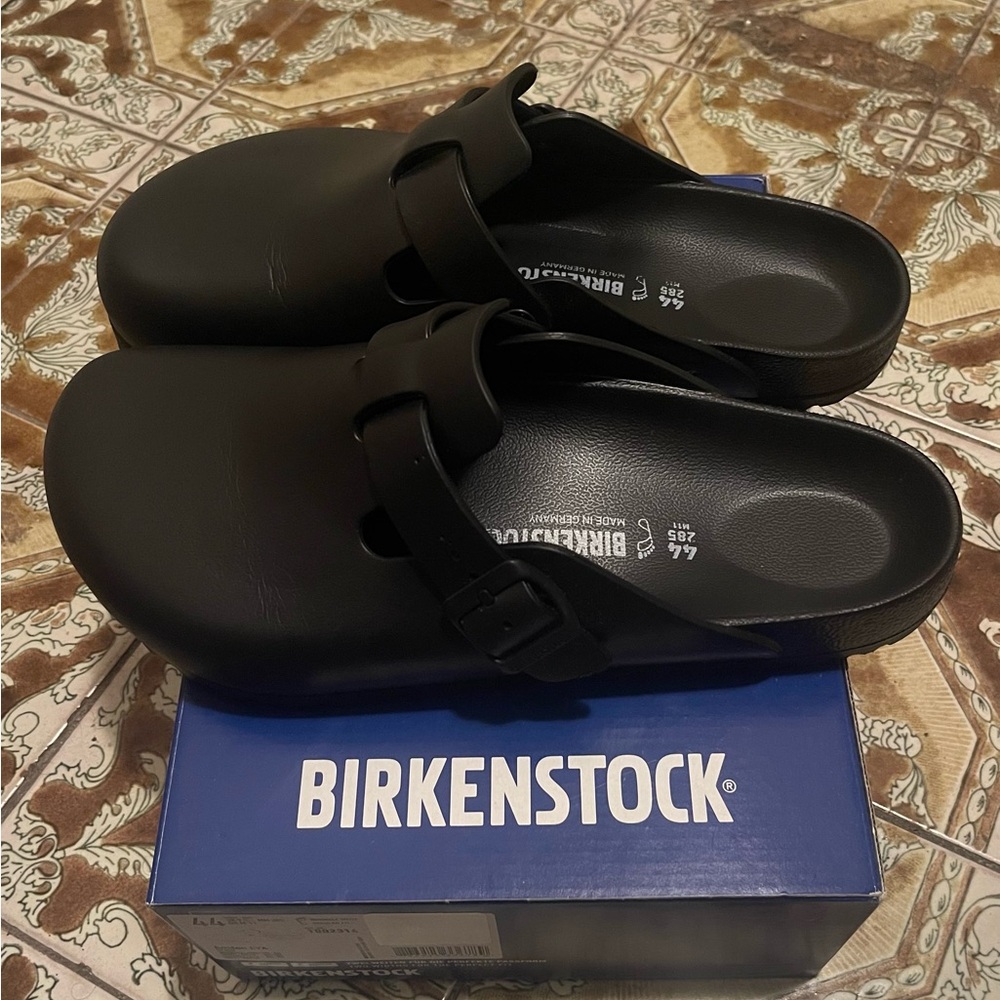 Black Leather Birkenstocks